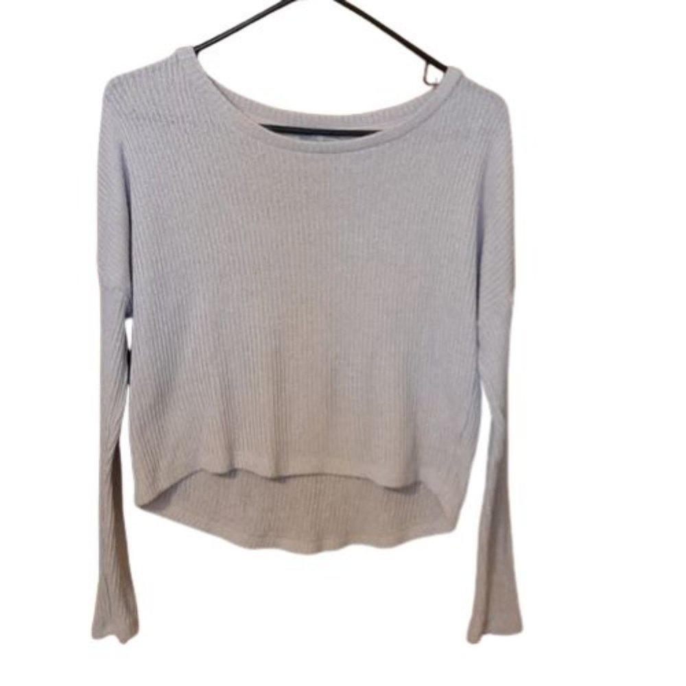 Charlotte Russe Pink Light Mauve Hi-Low Long Sleeve Sweater Size M